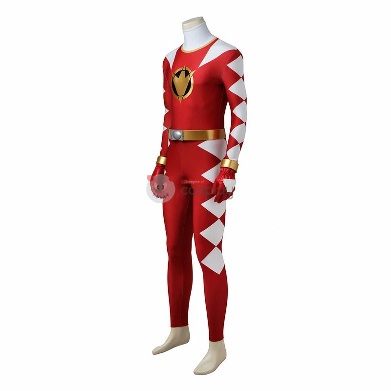 Power Rangers Dino Thunder Red Dino Ranger Conner McKnight Cosplay Costumes 3 Power Rangers Dino Thunder Red Dino Ranger Conner McKnight Cosplay Costumes - Image 3