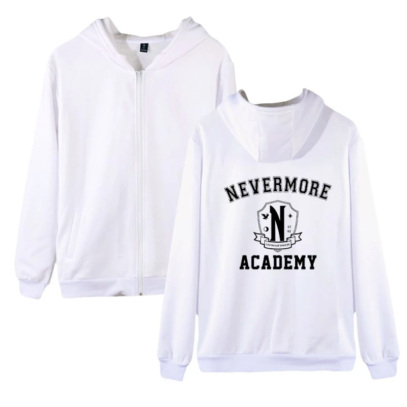 Wednesday Pullover Wednesday Addams Nevermore Academy Hoodie Unisex 3 Wednesday Pullover Wednesday Addams Nevermore Academy Hoodie Unisex - Image 3
