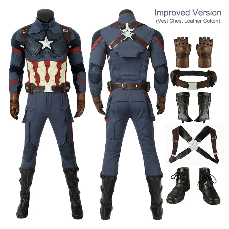 Captain America Costumes Avengers-Endgame Steve Rogers Cosplay Costumes 1 Captain America Costumes Avengers-Endgame Steve Rogers Cosplay Costumes