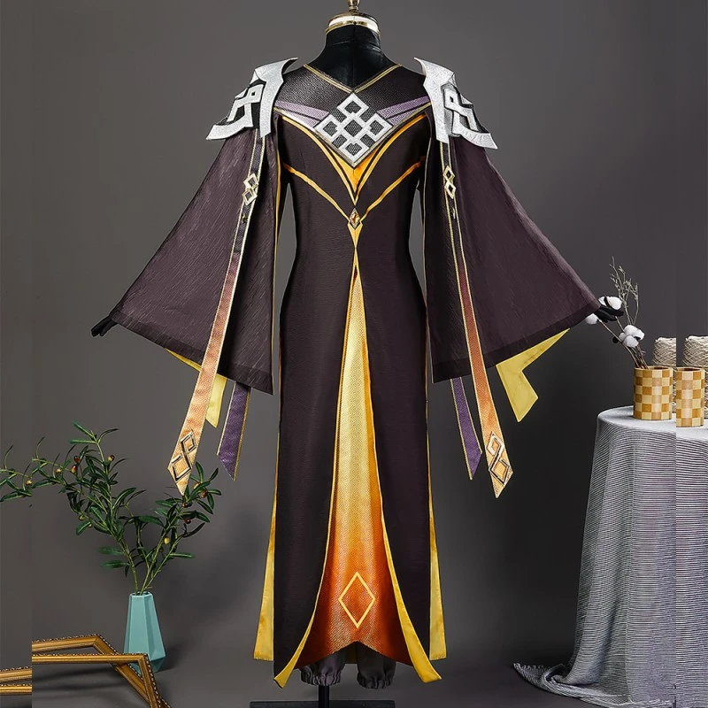 Genshin Impact Rock King Zhongli Cosplay Costumes 2 Genshin Impact Rock King Zhongli Cosplay Costumes - Image 2