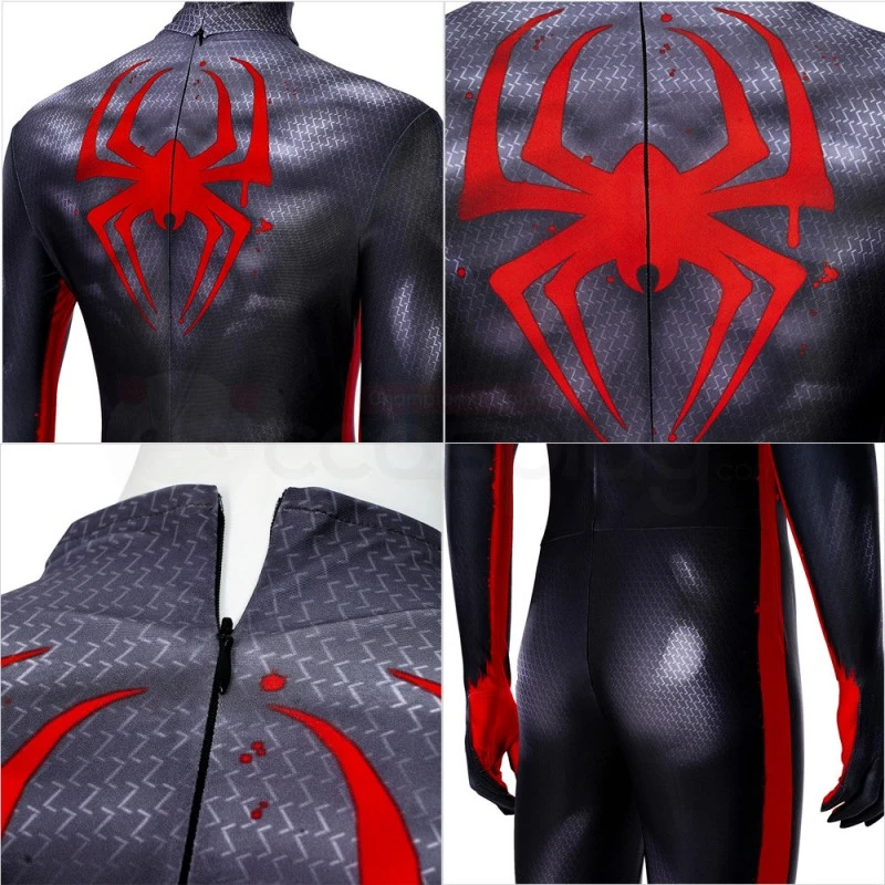 Spiderman Miles Morales Jumpsuit Spider-Man Across The Spider-Verse Cosplay Costume 7 Spiderman Miles Morales Jumpsuit Spider-Man Across The Spider-Verse Cosplay Costume - Image 7