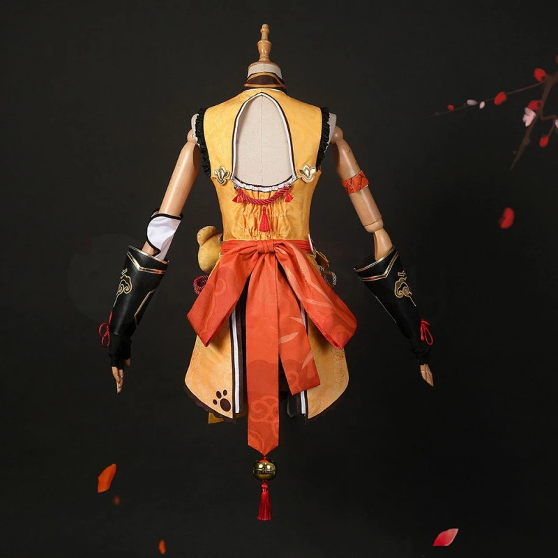 Xiangling Costume Game Genshin Impact Cosplay Suit 4 Xiangling Costume Game Genshin Impact Cosplay Suit - Image 4