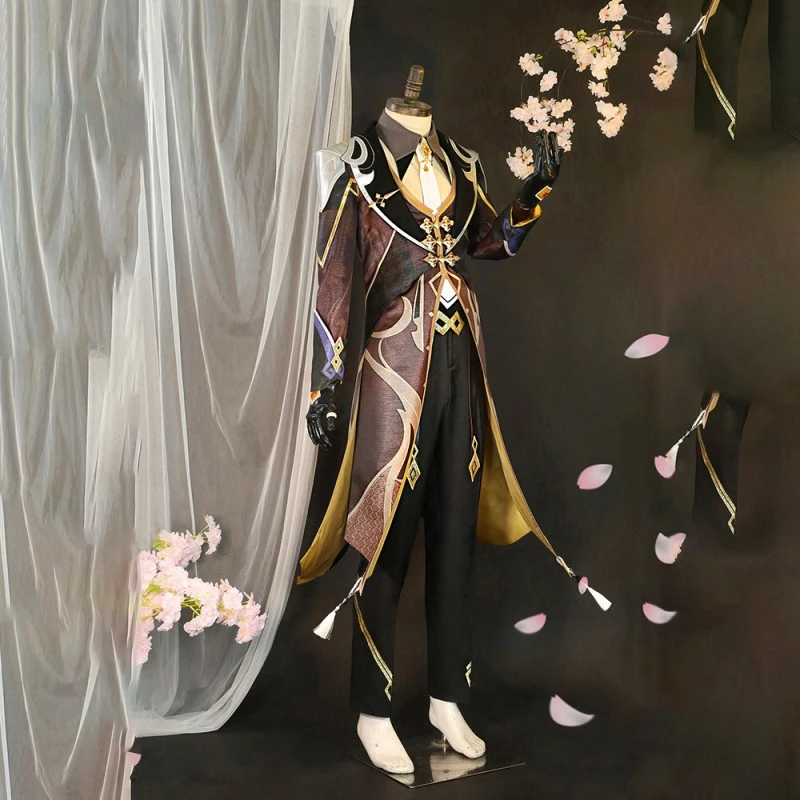 Zhongli Costume Genshin Impact Cosplay Suits 4 Zhongli Costume Genshin Impact Cosplay Suits - Image 4