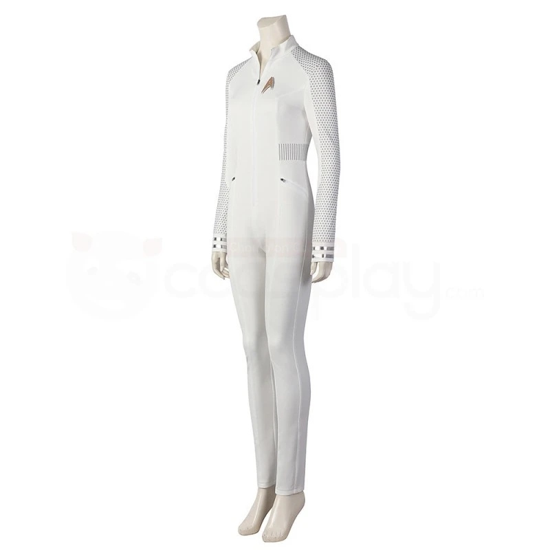 Nyota Uhura White Costume Star Trek Strange New Worlds Cosplay Suit 4 Nyota Uhura White Costume Star Trek Strange New Worlds Cosplay Suit - Image 4