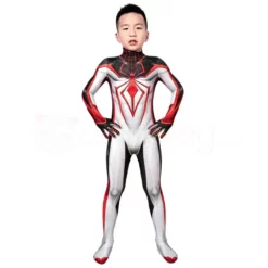 Kids Spider-Man TRACK Suit White Spiderman Miles Morales Cosplay Costume 13 Kids Spider-Man TRACK Suit White Spiderman Miles Morales Cosplay Costume -Ready To Ship Sales 3 800x800 329