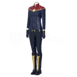 2022 New Captain Marvel Cosplay Suit Carol Danvers Blue Costume -Ready To Ship Sales 3 800x800 352
