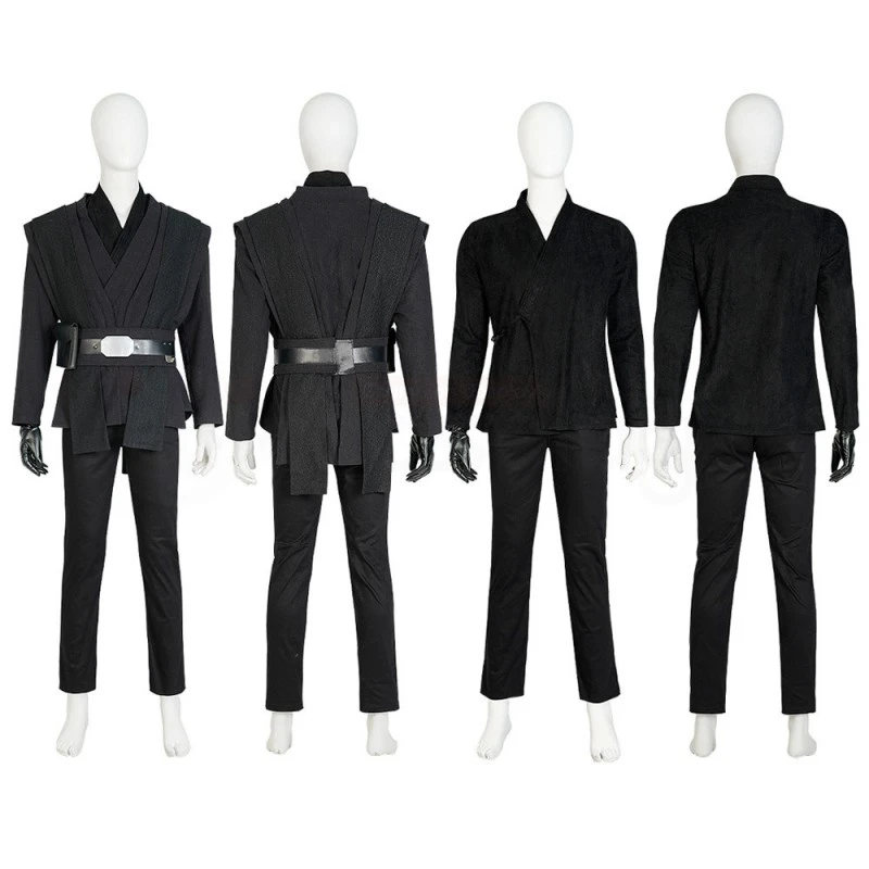 Star Wars The Mandalorian Luke Skywalker Black Cosplay Costumes 3 Star Wars The Mandalorian Luke Skywalker Black Cosplay Costumes - Image 3