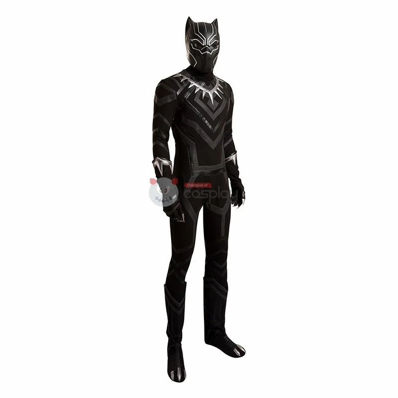 The Avengers Captain America Civil War Black Panther Cosplay Costume Deluxe Outfit 4 The Avengers Captain America Civil War Black Panther Cosplay Costume Deluxe Outfit - Image 4
