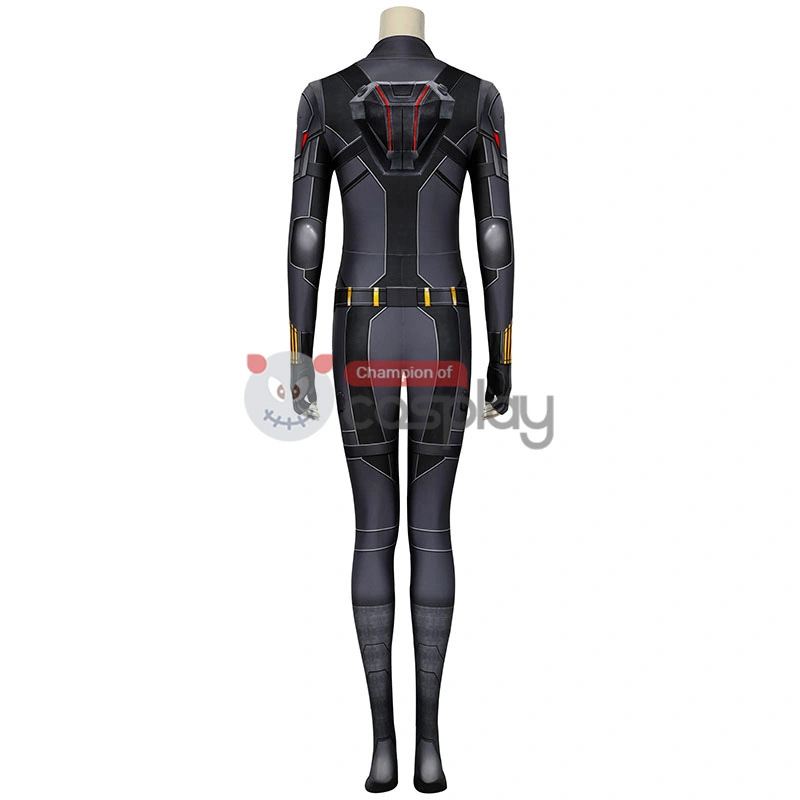 Natasha Romanoff Black Jumpsuit 2020 Movie Black Widow Cosplay Costume 4 Natasha Romanoff Black Jumpsuit 2020 Movie Black Widow Cosplay Costume - Image 4