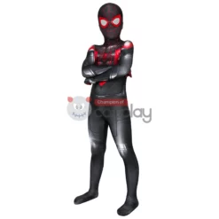 Spider Man Miles Morales Cosplay Costume Spiderman Jumpsuit For Kids -Ready To Ship Sales 3 800x800 452