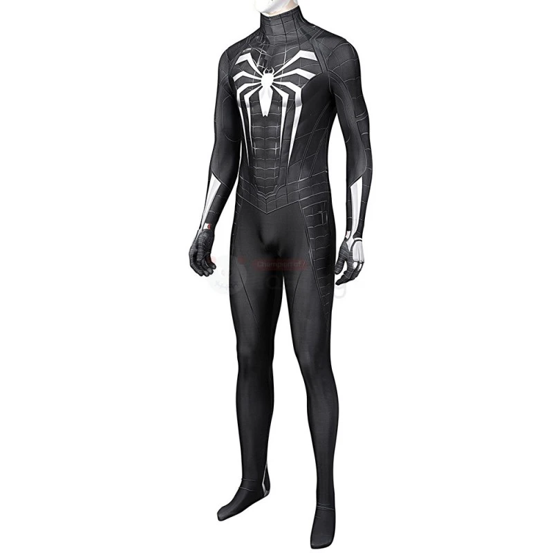 Spiderman Miles Morales Suit Spider Man Venom Black Cosplay Costume 4 Spiderman Miles Morales Suit Spider Man Venom Black Cosplay Costume - Image 4