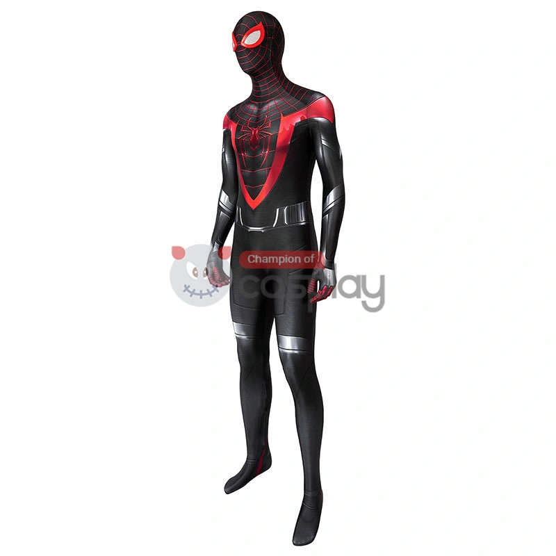 Spider Man Cosplay Costume Spiderman Miles Morales Jumpsuit Top Level 4 Spider Man Cosplay Costume Spiderman Miles Morales Jumpsuit Top Level - Image 4