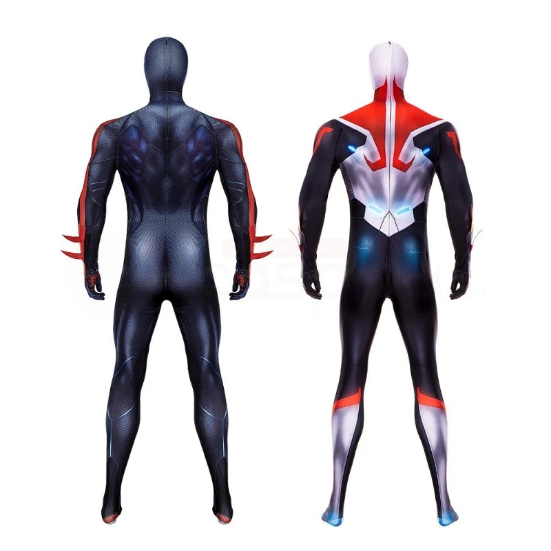 Comic Spiderman 2099 V2 Cosplay Costume Spiderman Halloween Jumpsuit 4 Comic Spiderman 2099 V2 Cosplay Costume Spiderman Halloween Jumpsuit - Image 4