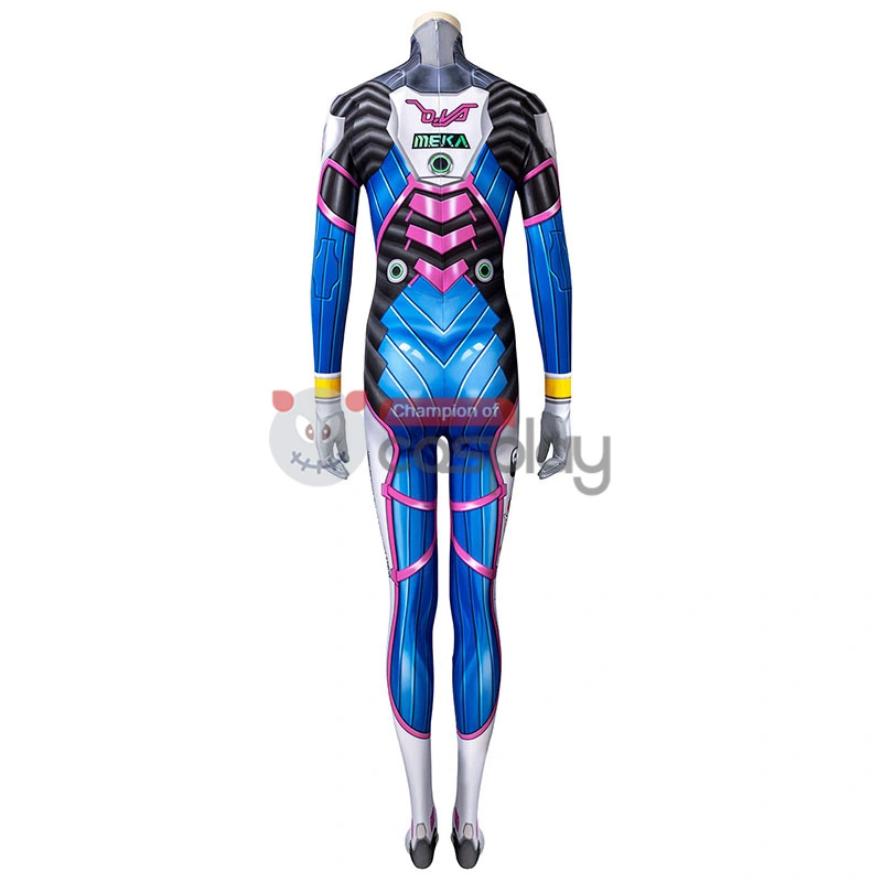 Overwatch D.Va Cosplay Costume OW Hana Song Jumpsuit 4 Overwatch D.Va Cosplay Costume OW Hana Song Jumpsuit - Image 4