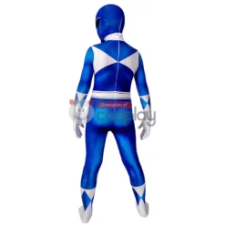 Blue Ranger Jumpsuit Mighty Morphin Power Rangers Cosplay Suit For Kids -Ready To Ship Sales 3 800x800 527