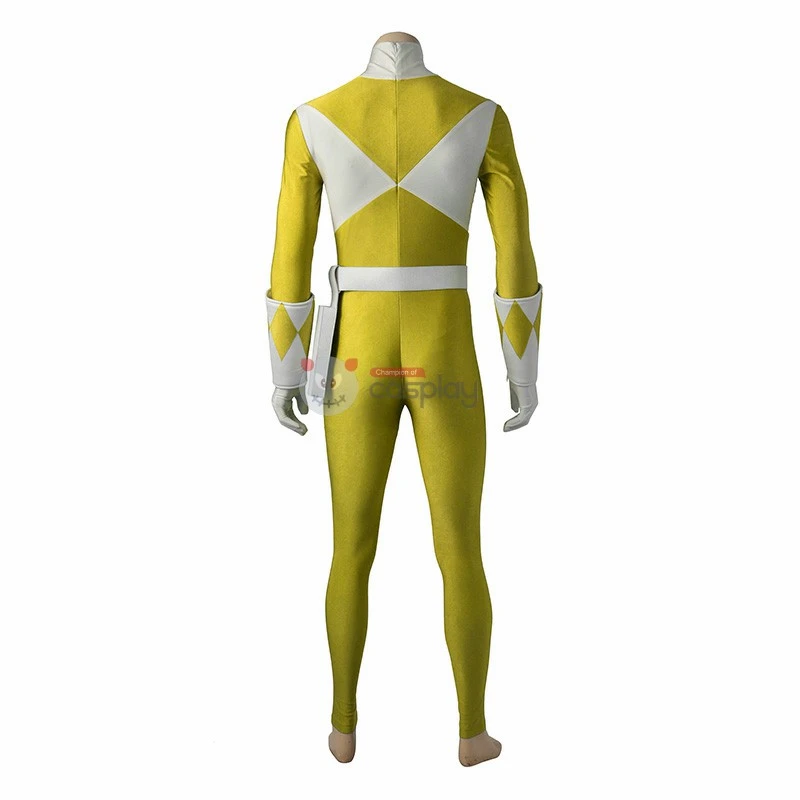 Boy Tyranno Ranger Costume Yellow Mighty Morphin' Power Rangers Cosplay Costumes 4 Boy Tyranno Ranger Costume Yellow Mighty Morphin' Power Rangers Cosplay Costumes - Image 4