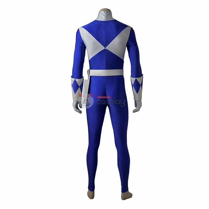 Dan Tricera Ranger Costume Blue Mighty Morphin' Power Rangers Cosplay Costumes 4 Dan Tricera Ranger Costume Blue Mighty Morphin' Power Rangers Cosplay Costumes - Image 4