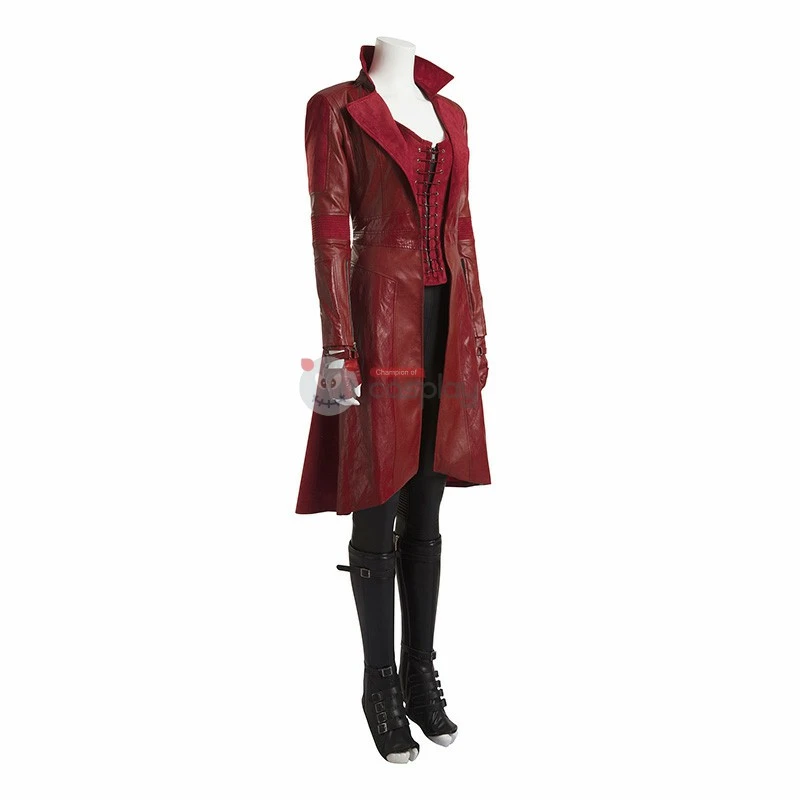 Marvel Captain America Civil War Scarlet Witch Wanda Maximoff Cosplay Costume 4 Marvel Captain America Civil War Scarlet Witch Wanda Maximoff Cosplay Costume - Image 4
