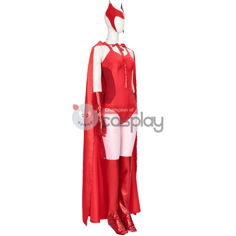 2021 Wanda Costume WandaVision Maximoff Scarlet Witch Cosplay Suit 4 2021 Wanda Costume WandaVision Maximoff Scarlet Witch Cosplay Suit - Image 4