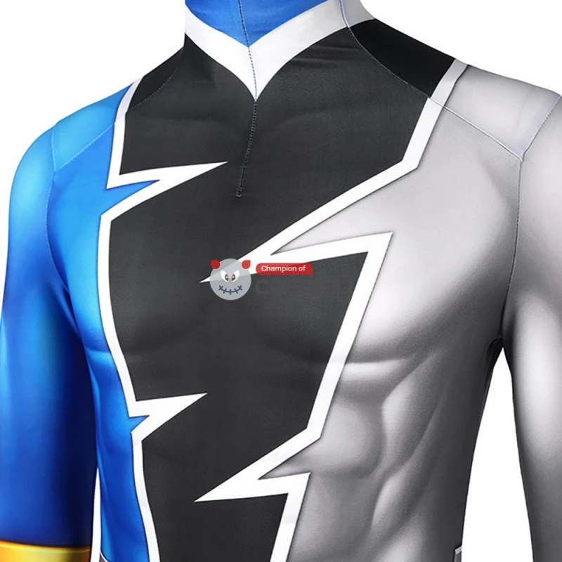 Blue Power Rangers Costume Kishiryu Sentai Ryusoulger Blue Solider Melto Cosplay Suit 4 Blue Power Rangers Costume Kishiryu Sentai Ryusoulger Blue Solider Melto Cosplay Suit - Image 4