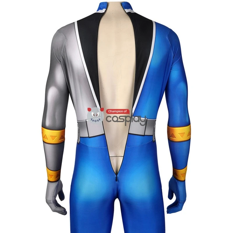 Blue Power Rangers Costume Kishiryu Sentai Ryusoulger Blue Solider Melto Cosplay Suit 5 Blue Power Rangers Costume Kishiryu Sentai Ryusoulger Blue Solider Melto Cosplay Suit - Image 5