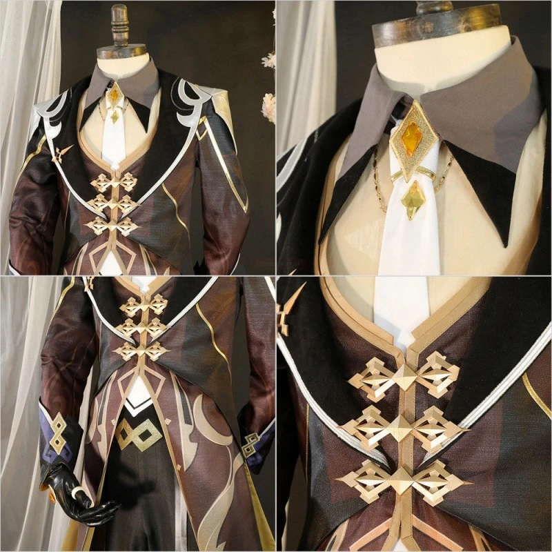Zhongli Costume Genshin Impact Cosplay Suits 5 Zhongli Costume Genshin Impact Cosplay Suits - Image 5