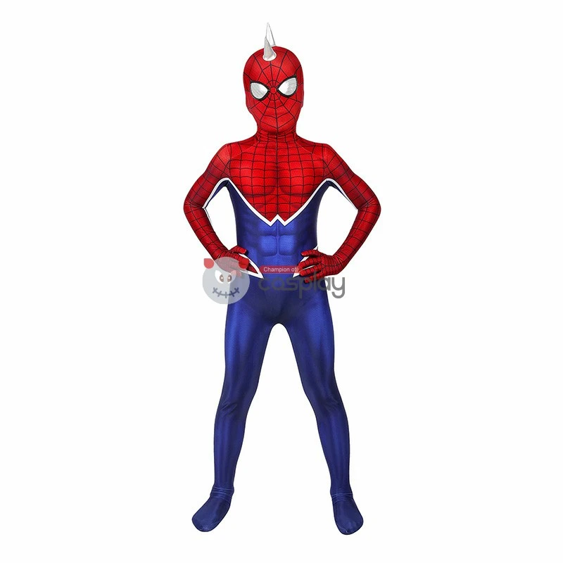 Kids Spider Man Costumes Spider-Man PS4 Punk Suit Cosplay Costumes 4 Kids Spider Man Costumes Spider-Man PS4 Punk Suit Cosplay Costumes - Image 4