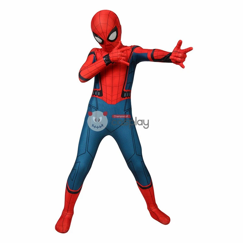 Kids SpiderMan Cosplay Spider-Man Homecoming Cosplay Costumes 4 Kids SpiderMan Cosplay Spider-Man Homecoming Cosplay Costumes - Image 4