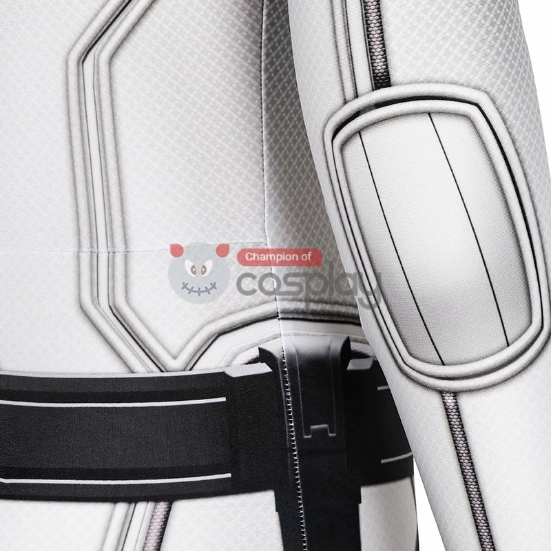 Natasha Romanoff White Jumpsuit 2020 Movie Black Widow Cosplay Costume 5 Natasha Romanoff White Jumpsuit 2020 Movie Black Widow Cosplay Costume - Image 5