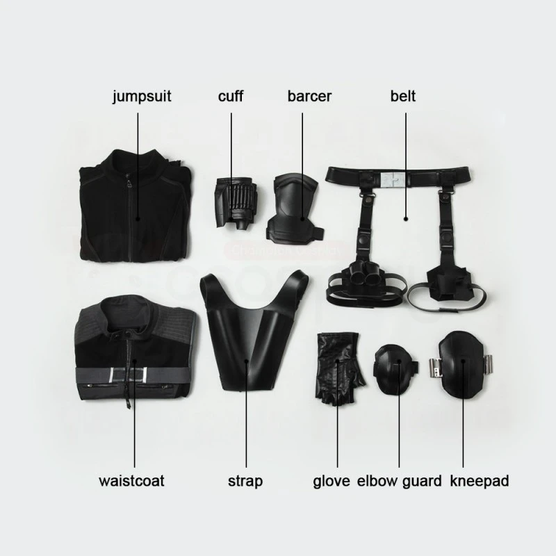 Black Widow Cosplay Suit Avengers Infinity War Natasha Romanoff Costume 4 Black Widow Cosplay Suit Avengers Infinity War Natasha Romanoff Costume - Image 4