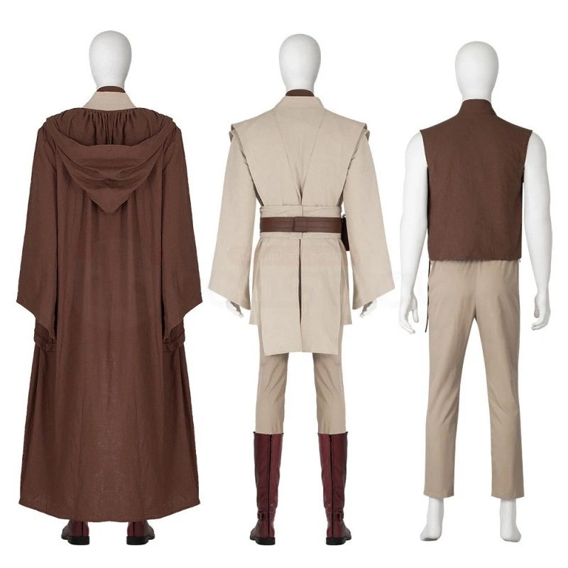 Obi-Wan Kenobi Cosplay Costume Star Wars Cosplay Suit 5 Obi-Wan Kenobi Cosplay Costume Star Wars Cosplay Suit - Image 5