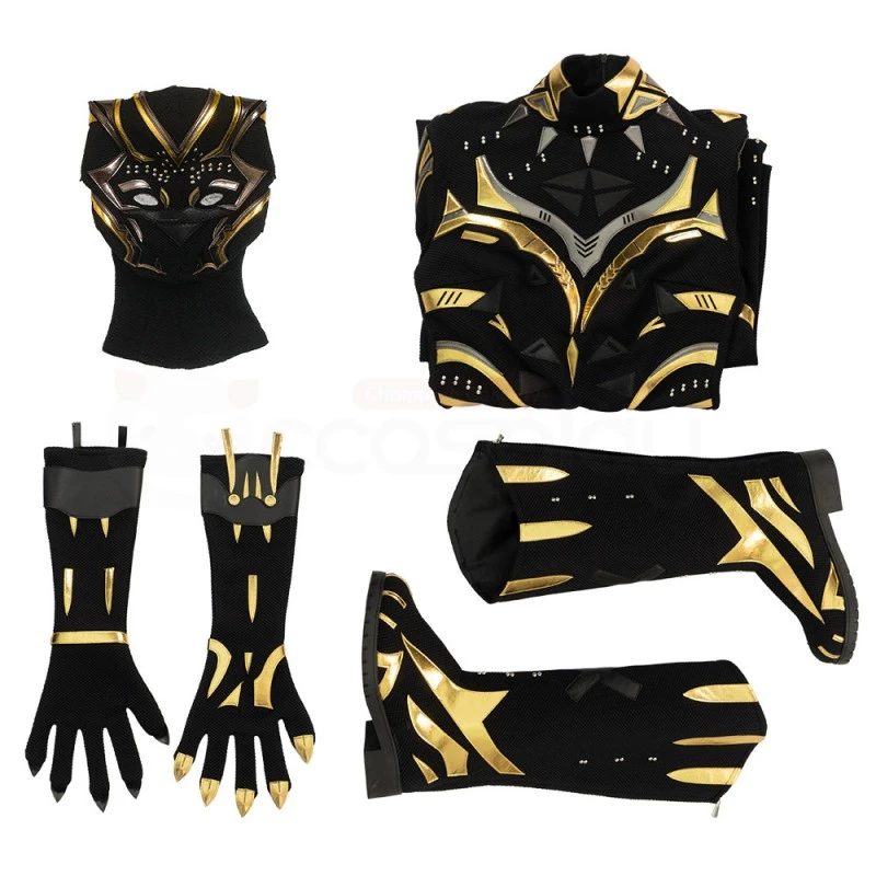 Shuri Black Costume Black Panther Wakanda Forever Cosplay Suit 4 Shuri Black Costume Black Panther Wakanda Forever Cosplay Suit - Image 4