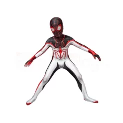 Kids Spider-Man TRACK Suit White Spiderman Miles Morales Cosplay Costume 14 Kids Spider-Man TRACK Suit White Spiderman Miles Morales Cosplay Costume -Ready To Ship Sales 4 800x800 322