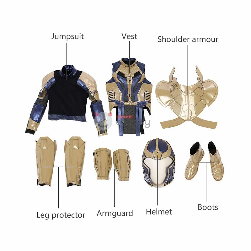 Thanos Cosplay Costume Top Level Avengers Infinity War Costume Full Set 5 Thanos Cosplay Costume Top Level Avengers Infinity War Costume Full Set - Image 5