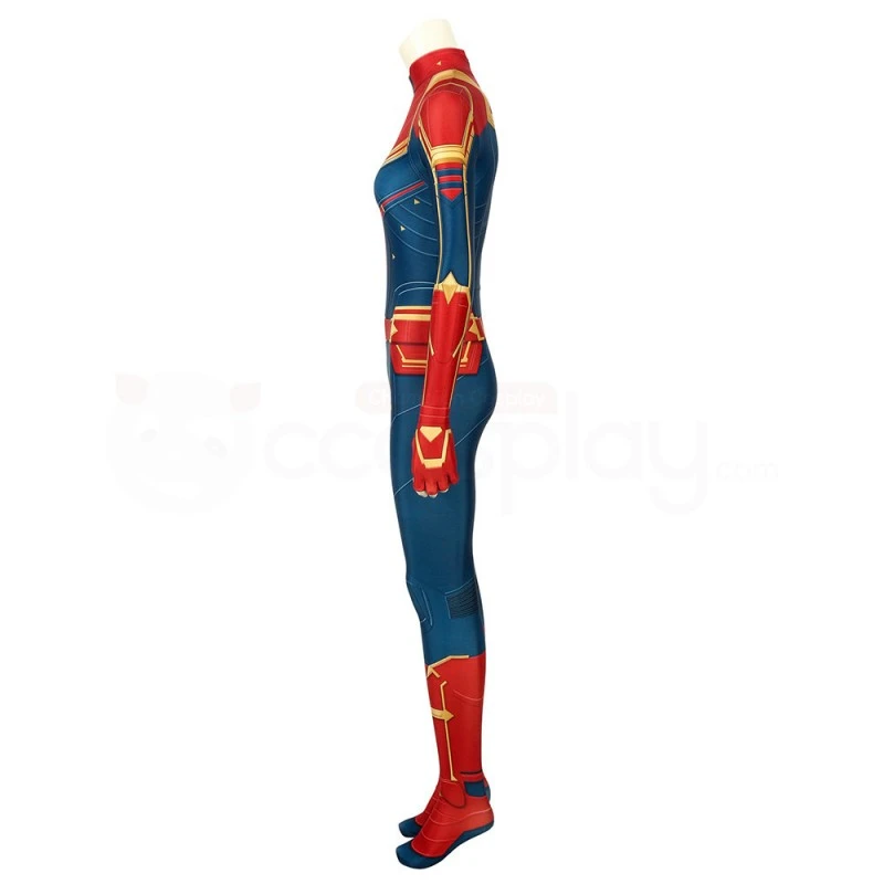 Carol Danvers Cosplay Costume Captain Marvel Cosplay Jumpsuit 4 Carol Danvers Cosplay Costume Captain Marvel Cosplay Jumpsuit - Image 4