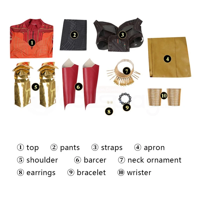 Black Panther Wakanda Forever Dora Milaje Okoye Cosplay Suit 4 Black Panther Wakanda Forever Dora Milaje Okoye Cosplay Suit - Image 4