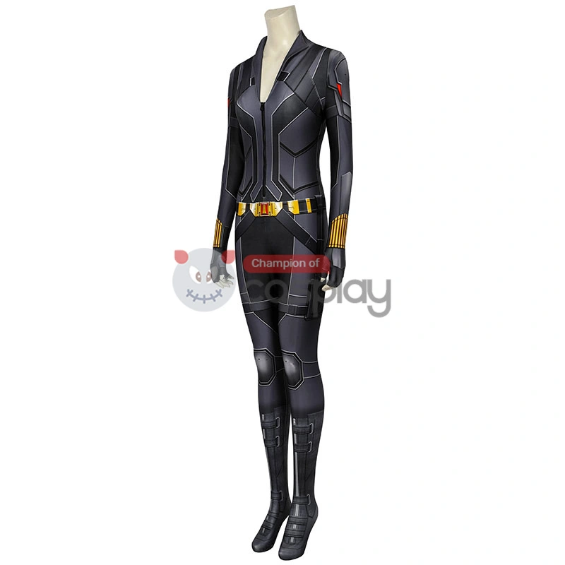 Natasha Romanoff Black Jumpsuit 2020 Movie Black Widow Cosplay Costume 5 Natasha Romanoff Black Jumpsuit 2020 Movie Black Widow Cosplay Costume - Image 5