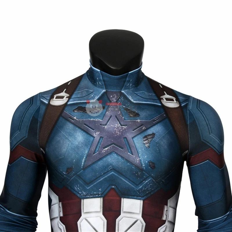 Captain America Costume Avengers 3 Infinity War Steve Rogers Jumpsuit Cosplay Costumes 5 Captain America Costume Avengers 3 Infinity War Steve Rogers Jumpsuit Cosplay Costumes - Image 5