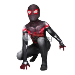 Spider Man Miles Morales Cosplay Costume Spiderman Jumpsuit For Kids -Ready To Ship Sales 4 800x800 444