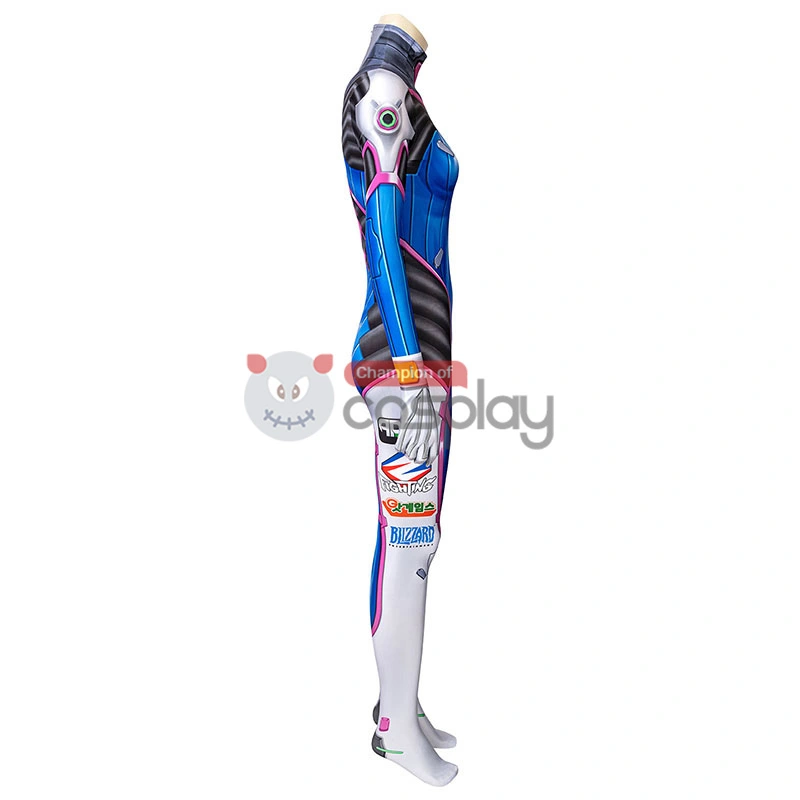 Overwatch D.Va Cosplay Costume OW Hana Song Jumpsuit 5 Overwatch D.Va Cosplay Costume OW Hana Song Jumpsuit - Image 5