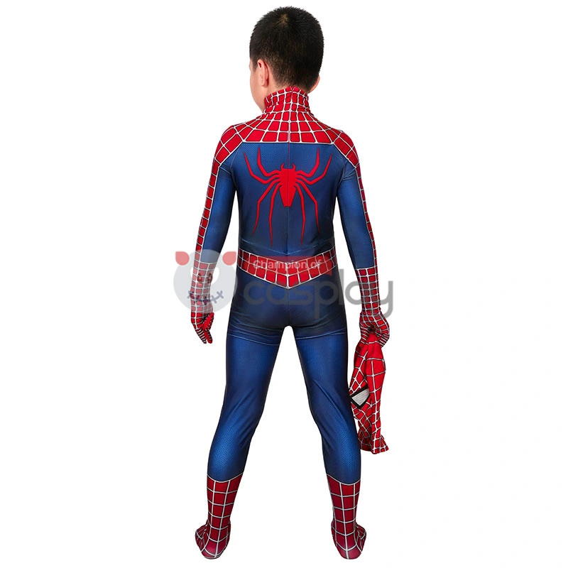Spider Man Jumpsuit Tobey Maguire Cosplay Costume For Kids 5 Spider Man Jumpsuit Tobey Maguire Cosplay Costume For Kids - Image 5