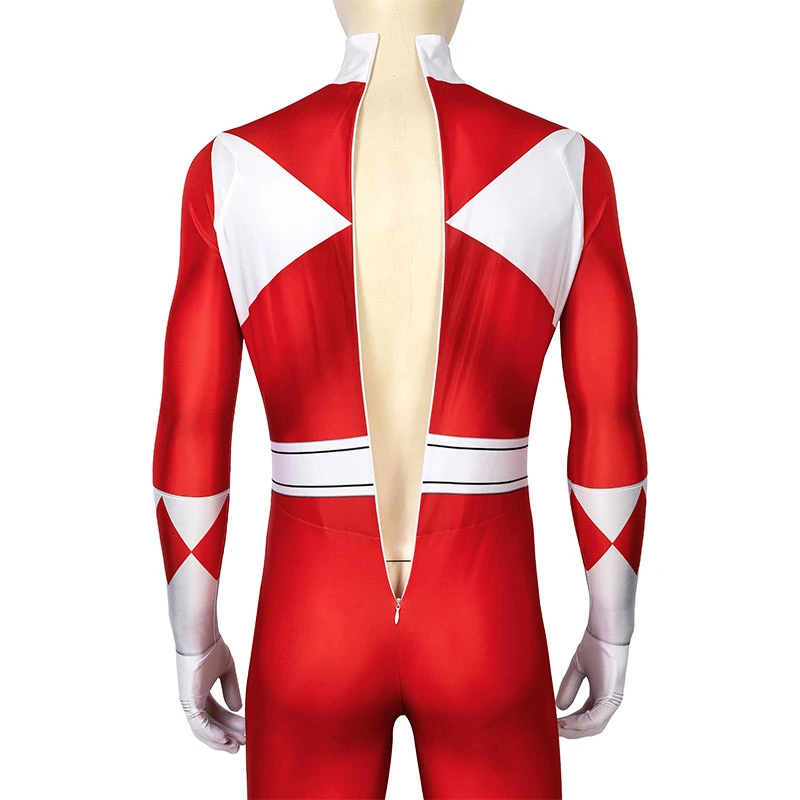 Adult Power Rangers Jumpsuit Mighty Morphin Power Rangers Cosplay Costume 22 Adult Power Rangers Jumpsuit Mighty Morphin Power Rangers Cosplay Costume - Image 22