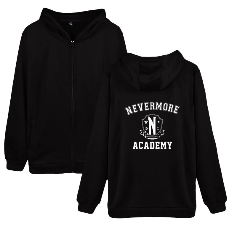 Wednesday Pullover Wednesday Addams Nevermore Academy Hoodie Unisex 1 Wednesday Pullover Wednesday Addams Nevermore Academy Hoodie Unisex