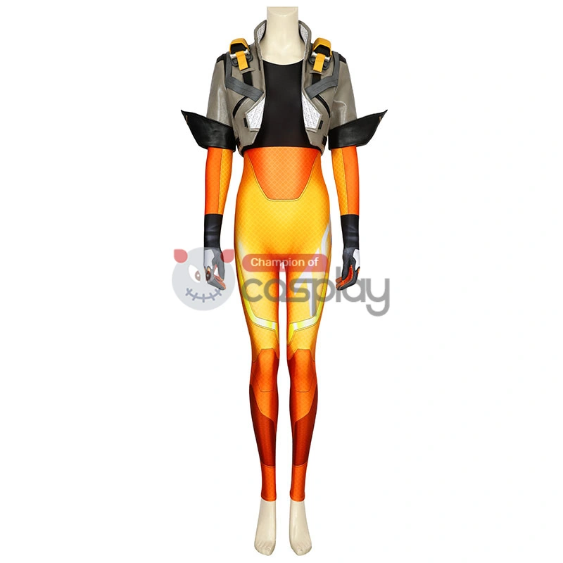 Tracer Costumes Overwatch 2 Lena Oxton Cosplay Costume 5 Tracer Costumes Overwatch 2 Lena Oxton Cosplay Costume - Image 5