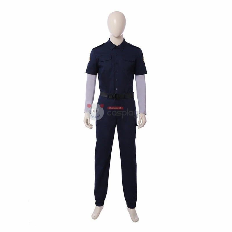 Ready To Ship Resident Evil 2 Cosplay Costume Leon S. Kennedy R.P.D. Suit Costumes 5 Ready To Ship Resident Evil 2 Cosplay Costume Leon S. Kennedy R.P.D. Suit Costumes - Image 5