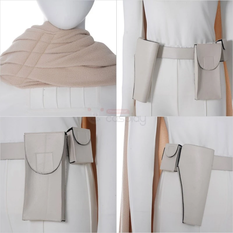 Star Wars Padme Amidala White Cosplay Costume 7 Star Wars Padme Amidala White Cosplay Costume - Image 7