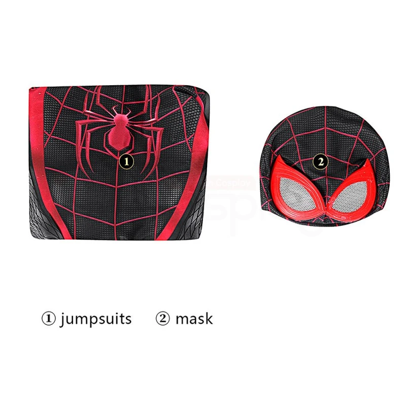 Spiderman Miles Morales Jumpsuit Spider-Man 2 PS5 Cosplay Costume 5 Spiderman Miles Morales Jumpsuit Spider-Man 2 PS5 Cosplay Costume - Image 5