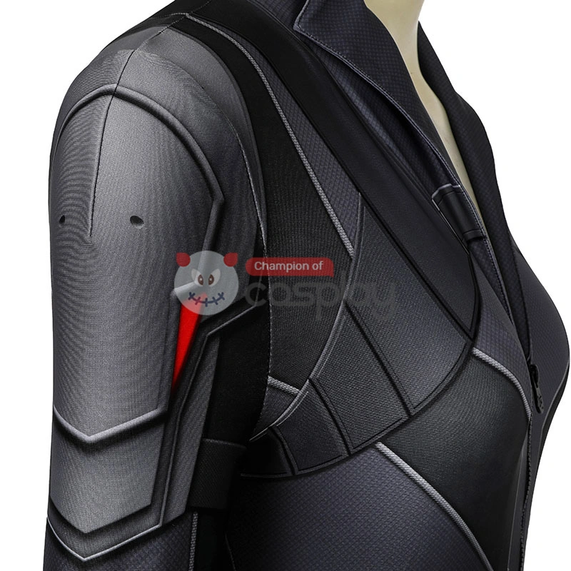 Natasha Romanoff Black Jumpsuit 2020 Movie Black Widow Cosplay Costume 6 Natasha Romanoff Black Jumpsuit 2020 Movie Black Widow Cosplay Costume - Image 6