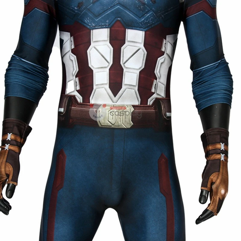 Captain America Costume Avengers 3 Infinity War Steve Rogers Jumpsuit Cosplay Costumes 6 Captain America Costume Avengers 3 Infinity War Steve Rogers Jumpsuit Cosplay Costumes - Image 6