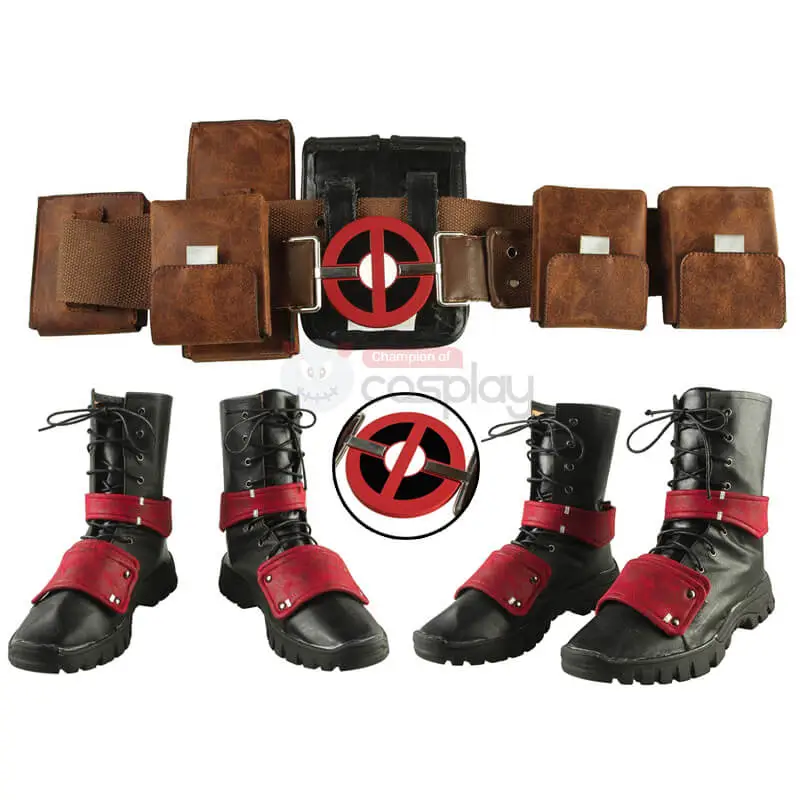 Deadpool 2 Costume Wade Wilson Deadpool Cosplay Costume Full Set 6 Deadpool 2 Costume Wade Wilson Deadpool Cosplay Costume Full Set - Image 6
